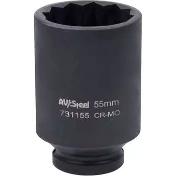 Удлиненная ударная головка двенадцатигранная AV Steel AV-731155