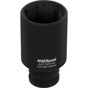 Удлиненная ударная шестигранная торцевая головка AV Steel AV-720132