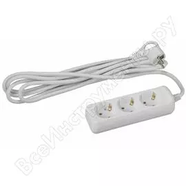 Удлинитель эра u-3e-10m c заземлением, 3х0,75мм2, 3гн, 10м б0019228