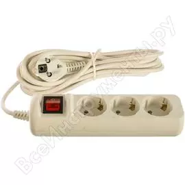 Удлинитель ЭРА UX-3es-5m Б0035755