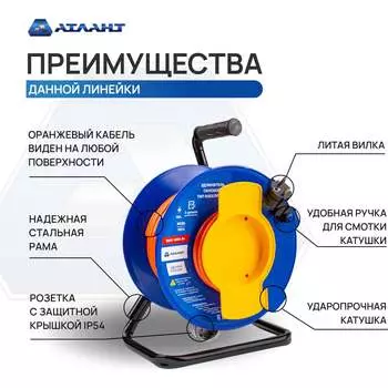 Удлинитель АТЛАНТ Атом 40283