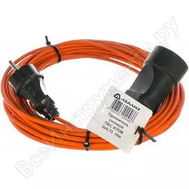 Удлинитель атлант пвс 2x0.75 10 м 40118