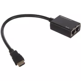 Удлинитель hdmi по витой паре cablexpert hd19mx2/rj45fx2, до 30м, dex-hdmi-01