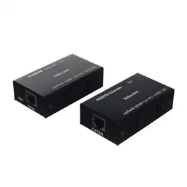 Удлинитель hdmi по витой паре telecom до 60м, 1080p, 60hz, 3d, extender + 2 блока питания tte471