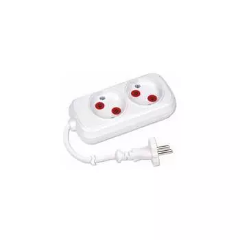 Удлинитель HOROZ ELECTRIC на 2 гнезда Б/З 5m (2_0.75) 200-205-203 HRZ00001483