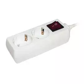 Удлинитель IEK У02К-выкл. WYP10-16-02-05-ZK-N