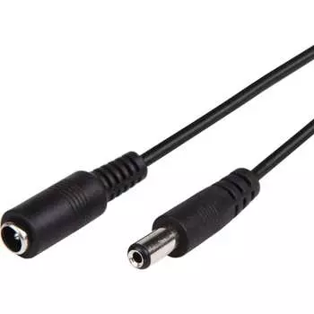 Удлинитель кабеля питания REXANT dc гнездо-штекер (2,1x5,5мм) 3м 14-0360