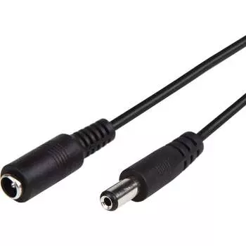 Удлинитель кабеля питания REXANT dc гнездо-штекер (2,1x5,5мм) 1,5м 14-0350