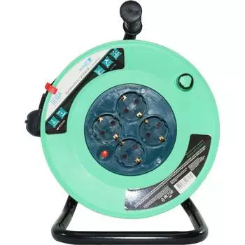 Удлинитель на катушке Jilion UK-4g-30m-Z с 4 евророзетками (с/з) 30м 9535047