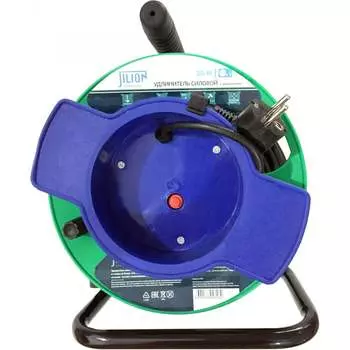 Удлинитель на катушке Jilion UK-1g-30m-Z с 1 евророзеткой (с/з) 30м 9535032