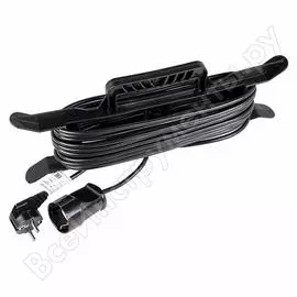 Удлинитель на рамке rexant 10м, 1 розетка, 3х0.75, с заземлением, черный 11-5310