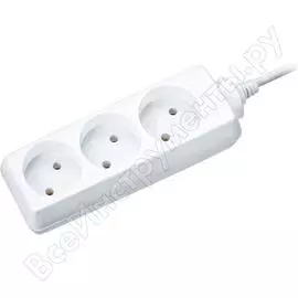 Удлинитель navigator, npe-s-03-150-x-2x0.75, б/з, 3 гнезда, 1.5м 94167