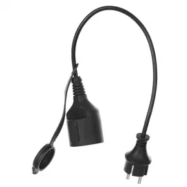 Удлинительный кабель vcom евростандарт, 0,3m, защита от пыли и влаги ip44 ce026-cu0.75-0.3m