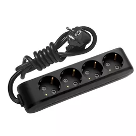 Удлинитель panasonic 4гн х 5м с/з черный x-tendia 54695 wltb0445-2bl-res