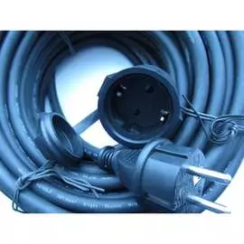 Удлинитель-шнур 1розетка, с заземлением, с защитой от детей ip 44 30м electraline 01662