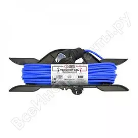 Удлинитель шнур на рамке dori пвс 2х0,75 50 метров, ip44 40866