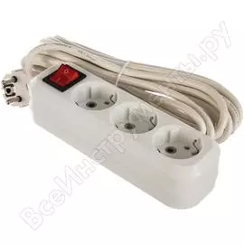 Удлинитель Smartbuy SBE-16-3-05-ZS