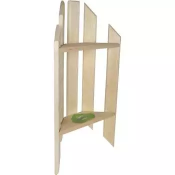 Угловая 2-х ярусная полка Банная линия 12-523