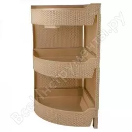 Угловая трехсекционная этажерка BranQ