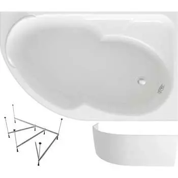 Угловая акриловая ванна Lavinia Boho Grance Hill S2-3703170R