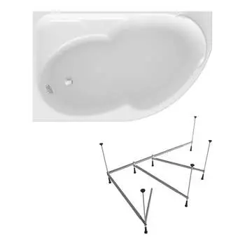 Угловая акриловая ванна Lavinia Boho Grance Hill S1-3703170L