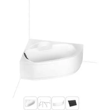 Угловая акриловая ванна Lavinia Boho Bell Pro S2-370217PL