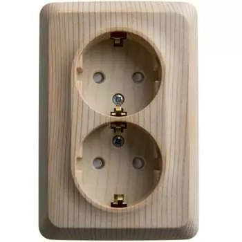 Угловая двойная розетка Systeme Electric ЭТЮД PA16-108D