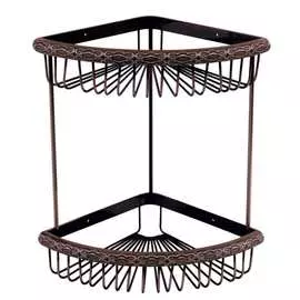 Угловая двухъярусная полка Lemark Jasmine LM6682ORB