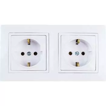 Угловая двухместная розетка BYLECTRICA УЮТ РА16-772