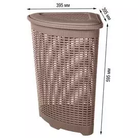 Угловая корзина для белья Econova