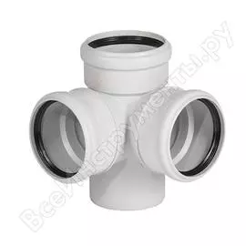 Угловая крестовина бесшумной каналиазции Ostendorf 335910