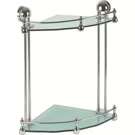 Угловая стеклянная полка для ванной Аквалиния