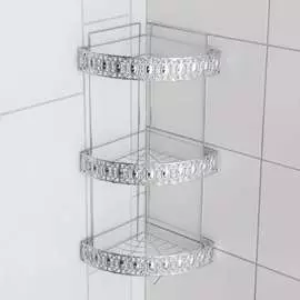 Угловая трехъярусная полка Доляна