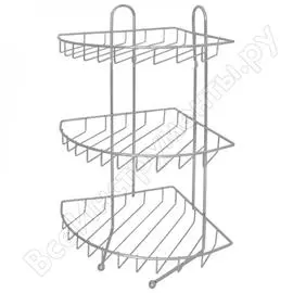 Угловая трехъярусная полка Рыжий кот