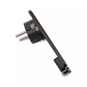 Угловая вилка за шкаф lux вр50, черная, 230в, 16а 4606400614760