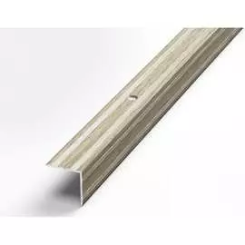 Угловой алюминиевый декоративный порог Лука УТ000000265