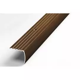 Угловой алюминиевый декоративный порог Лука УТ000000369