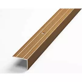 Угловой алюминиевый декоративный порог Лука