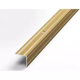 Угловой алюминиевый декоративный порог Лука 00000001511