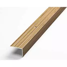 Угловой алюминиевый декоративный порог Лука