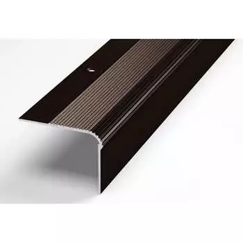 Угловой алюминиевый декоративный порог Лука