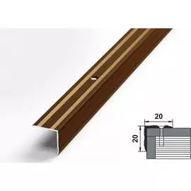 Угловой алюминиевый порог Лука