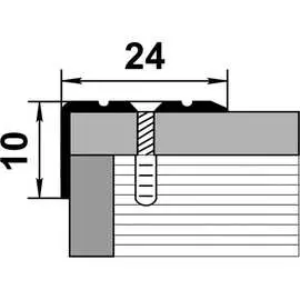 Угловой алюминиевый порог Лука УТ000009578