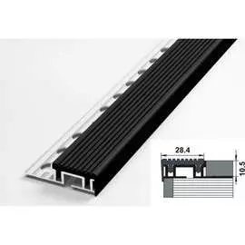 Угловой антискользящий алюминиевый декоративный порог Лука