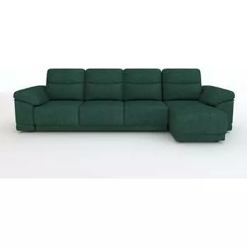 Угловой диван MZ5 Диваны Беккер Plain 10755962 Teddy 626 (тёмно-зеленый)