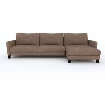 Угловой диван MZ5 Диваны Энди Cube 10755914 Teddy 014 (какао с молоком)