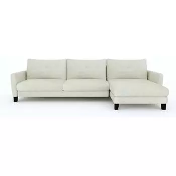 Угловой диван MZ5 Диваны Энди Cube 10755905 Teddy 005 (серый жемчуг)