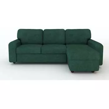 Угловой диван MZ5 Диваны Норман 2 10755962 Teddy 626 (тёмно-зеленый)