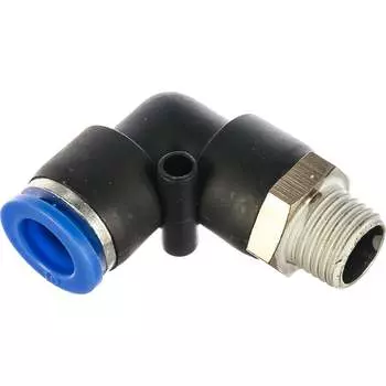 Угловой фитинг для пластиковых трубок Rockforce RF-SPL10-02(2309)