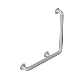 Угловой Г-образный правый поручень для ванны и туалета PALITRA TECHNOLOGY